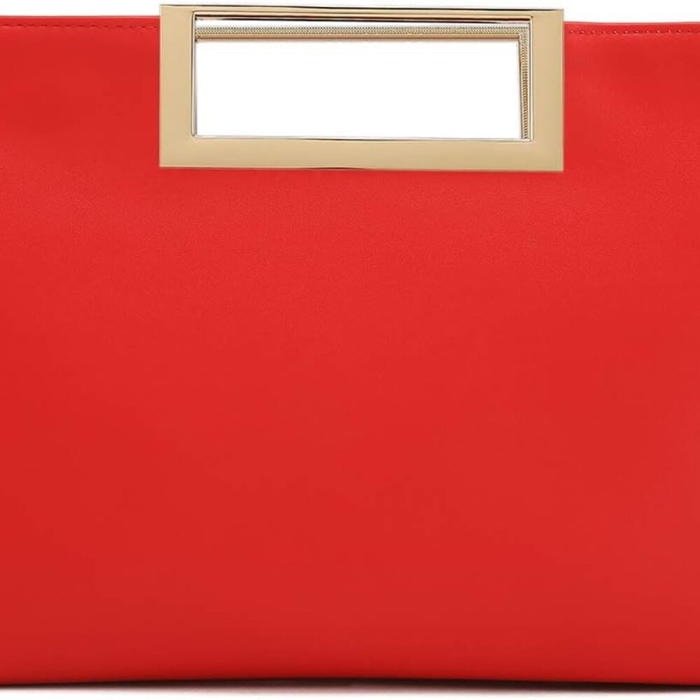 Fashion PU Leather Handbag Stylish Women Convertible Clutch Purse